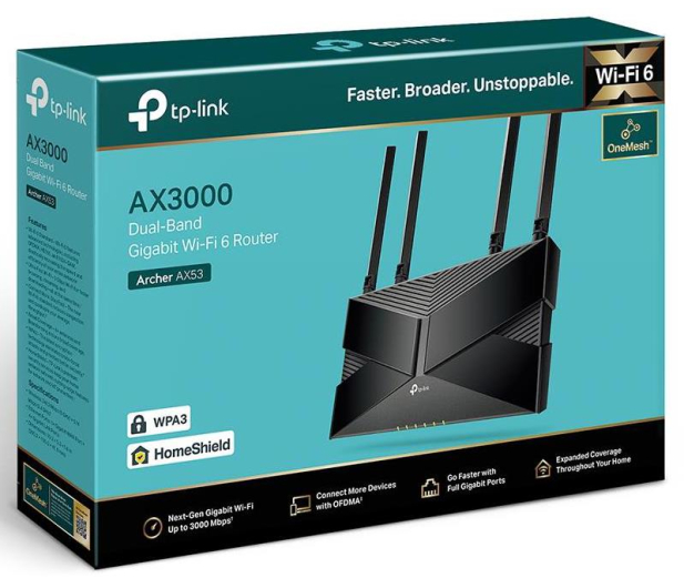 TP-LINK Archer AX53 AX3000 4LAN 1WAN - 718522 - zdjęcie 4
